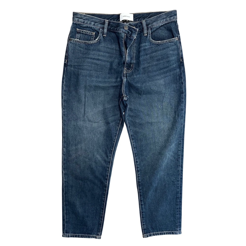 Current/Elliott The Fling Slim Boyfriend Jeans 31 Dark Wash One‎ Year Worn 001